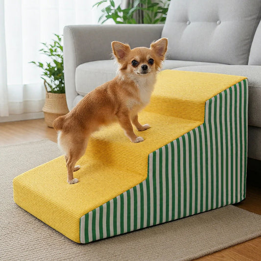 High Density Foam Dog Stairs With Washable Removable Cover