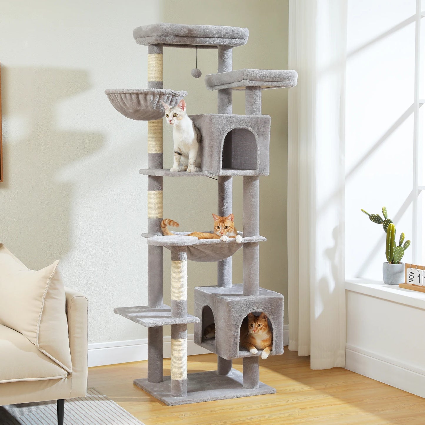 PAWZ Road Large Cat Tree Tower Indoor Scratching Posts