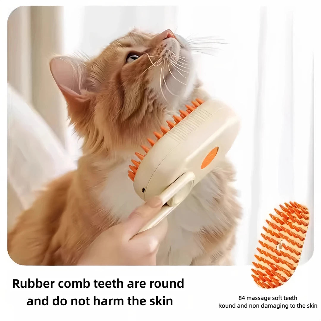 3 In 1 Electric Pet Grooming Brush With Steam Spray