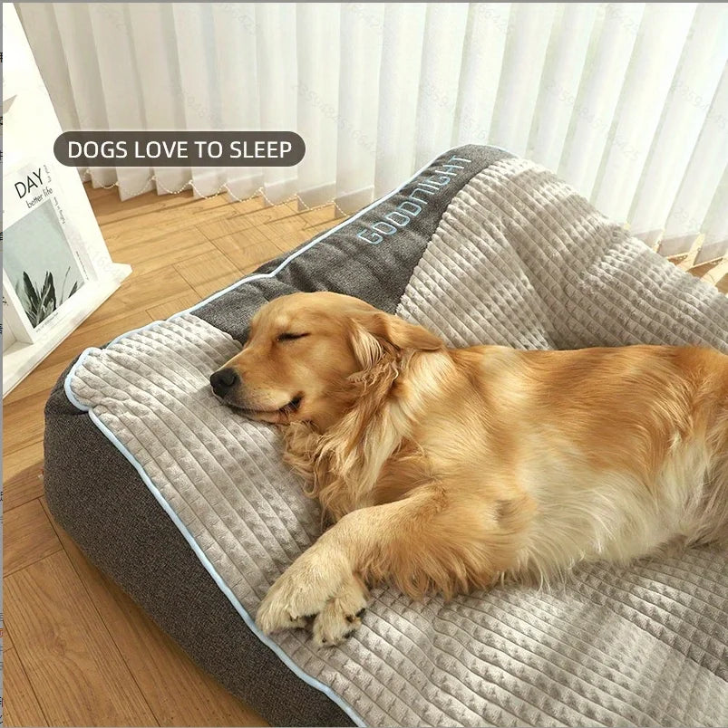 Extra Thick Orthopedic Dog Bed For Large Dogs Kennel Cushion