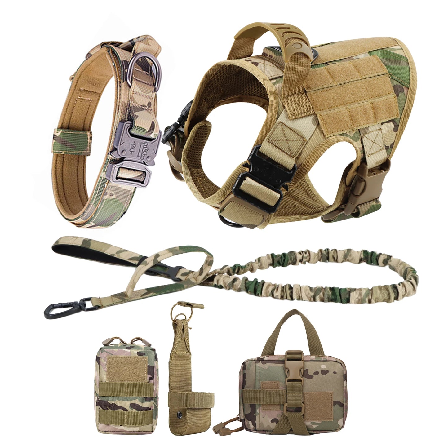 Padded Quick Release Dog Harness And Leash Set For Training