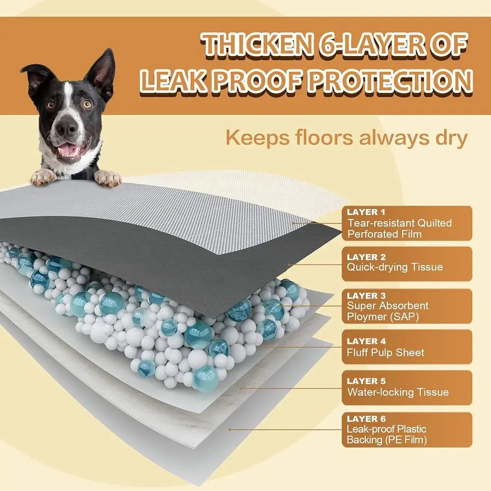 Charcoal Puppy Pads With Adhesive Tabs Odor Control 30 Count
