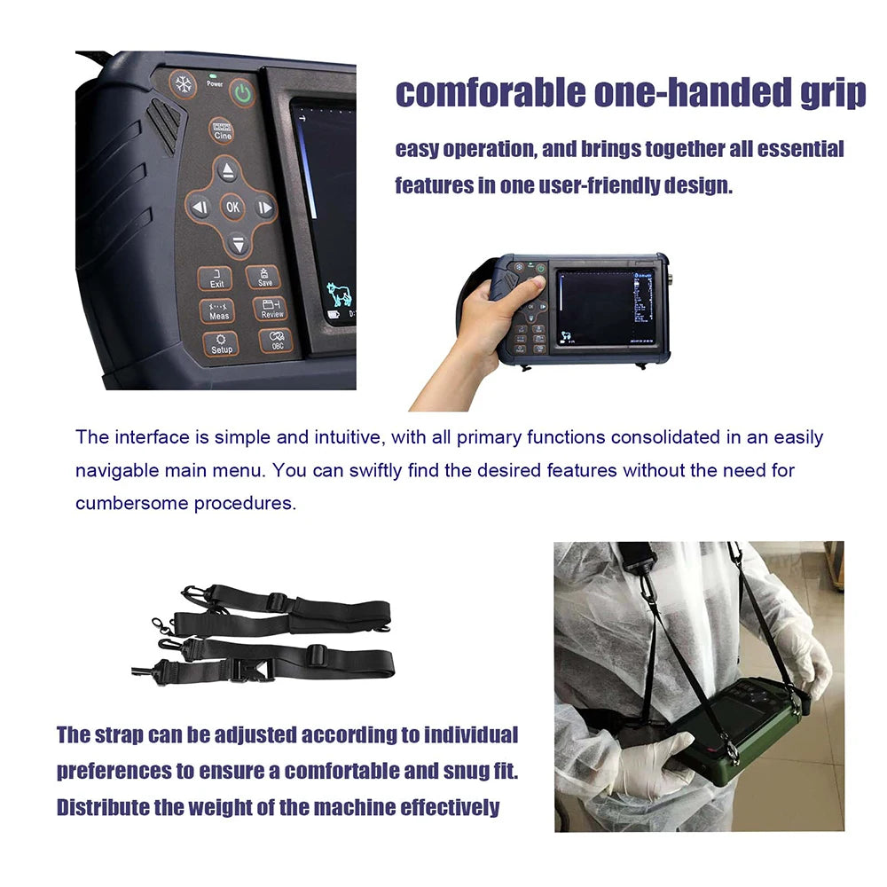 DAWEI Portable Veterinary Ultrasound Scanner B Ultra Pregnancy Machine