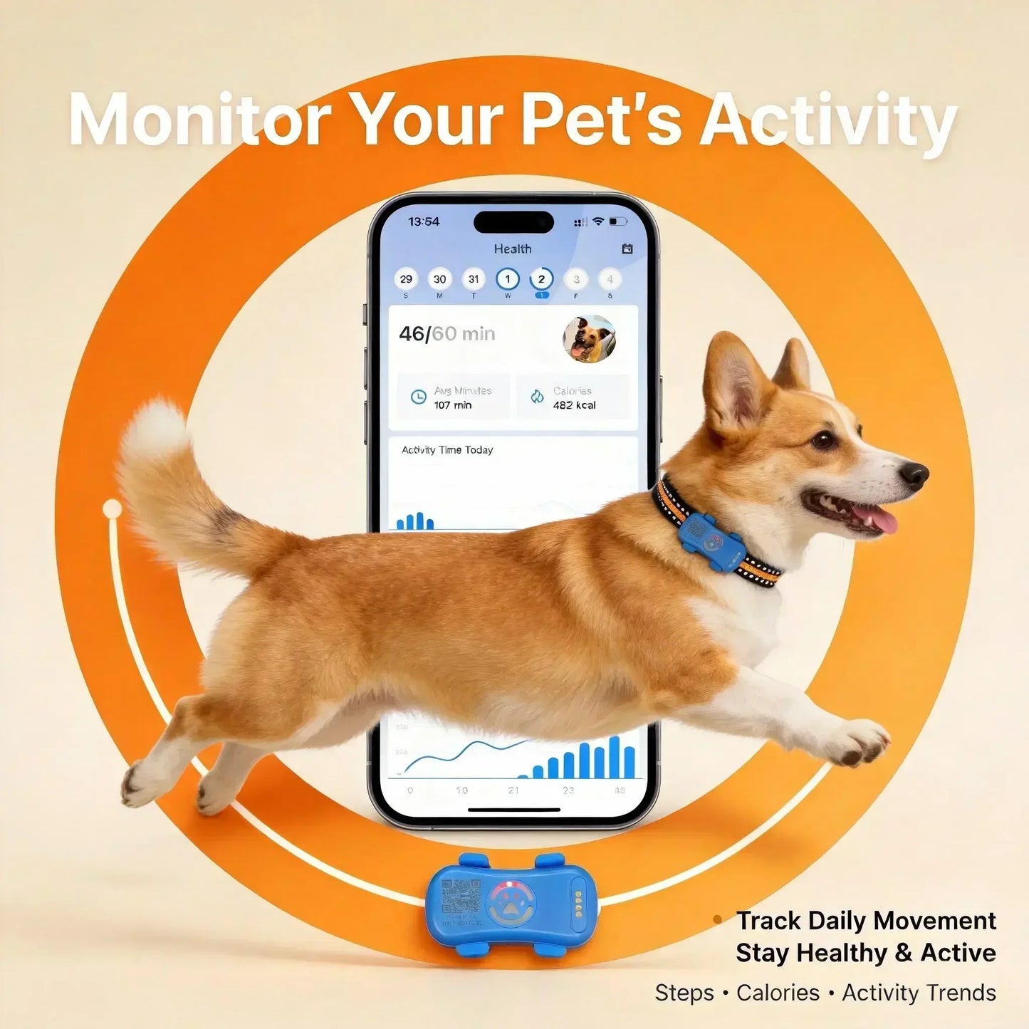 WANWAYTECH GPS Pet Tracker 4G for Dogs and Cats Tracking