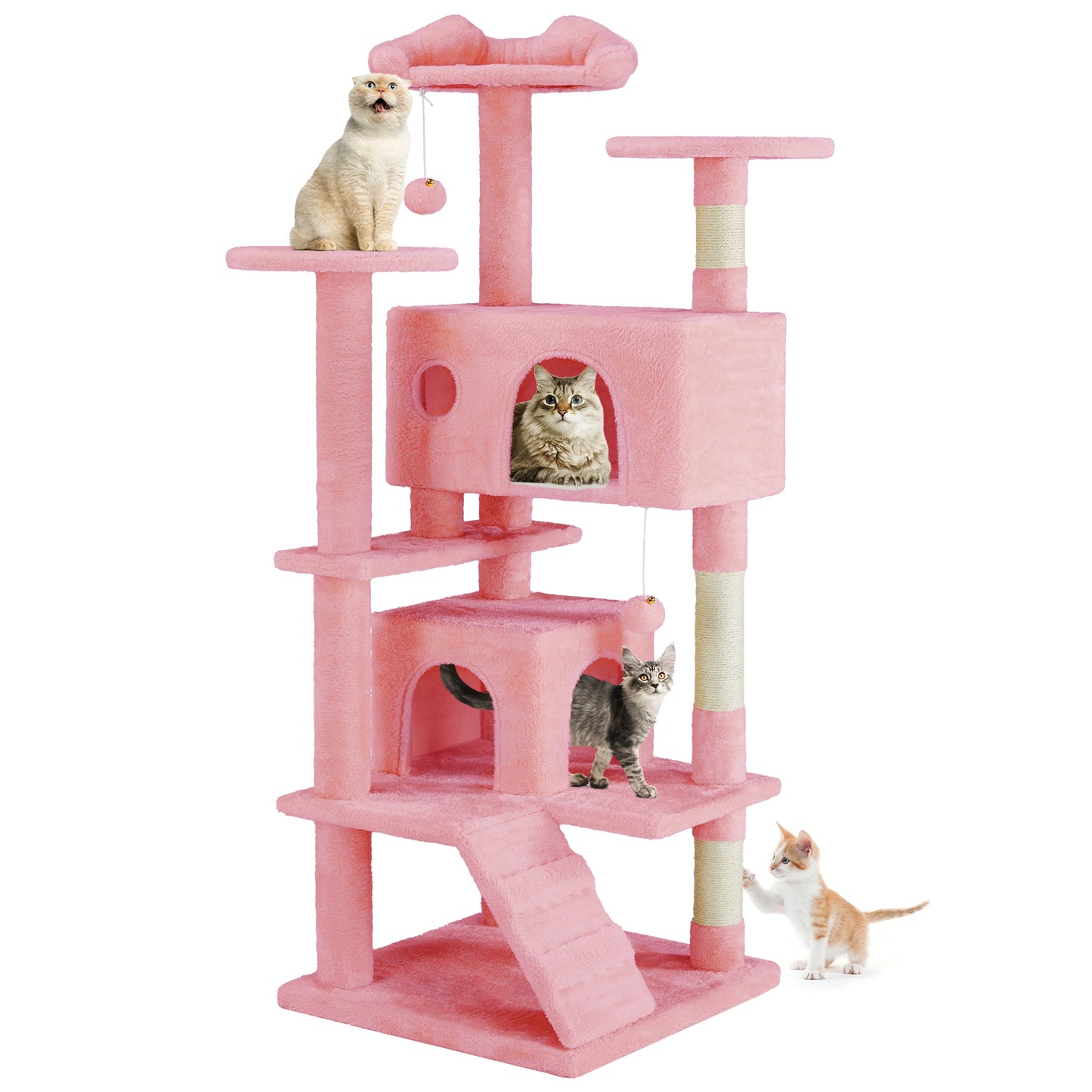 MCQ Indoor Cat Tree Tower With Platforms And Sisal Post
