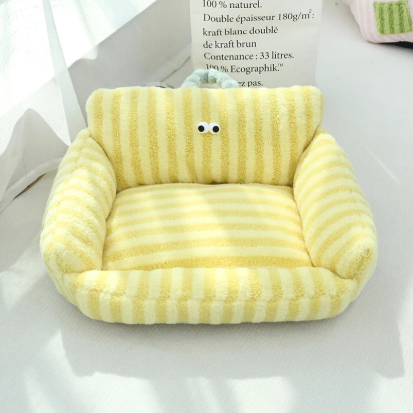 Winter Warm Cat Nest Bed For Small Dogs Kennel Cushion