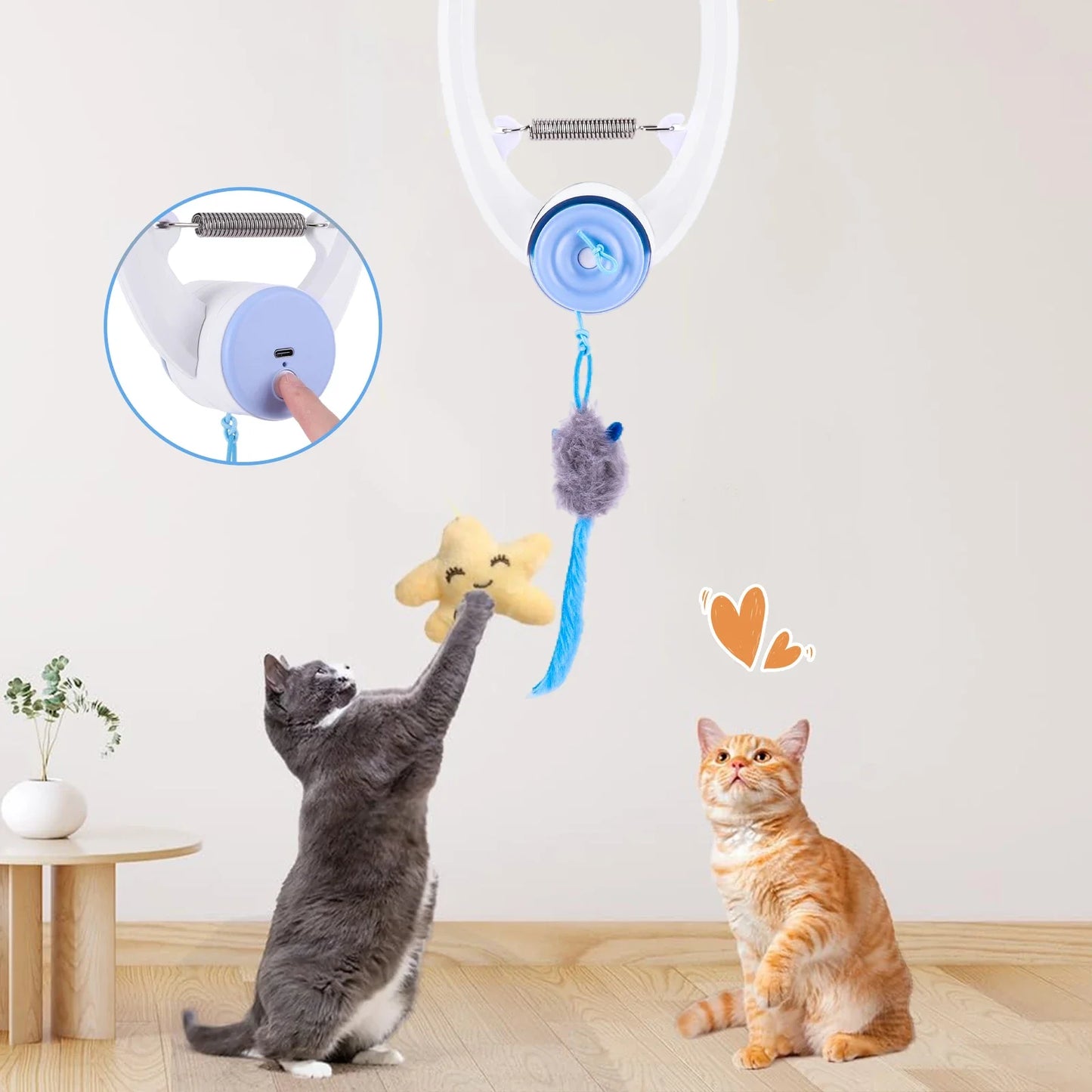 Shunmaii Teaser Electronic Self-Play Cat Toy With Catnip Mice
