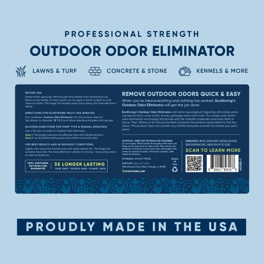 XMSJ Outdoor Odor Eliminator For Pet Urine And Scent Removal