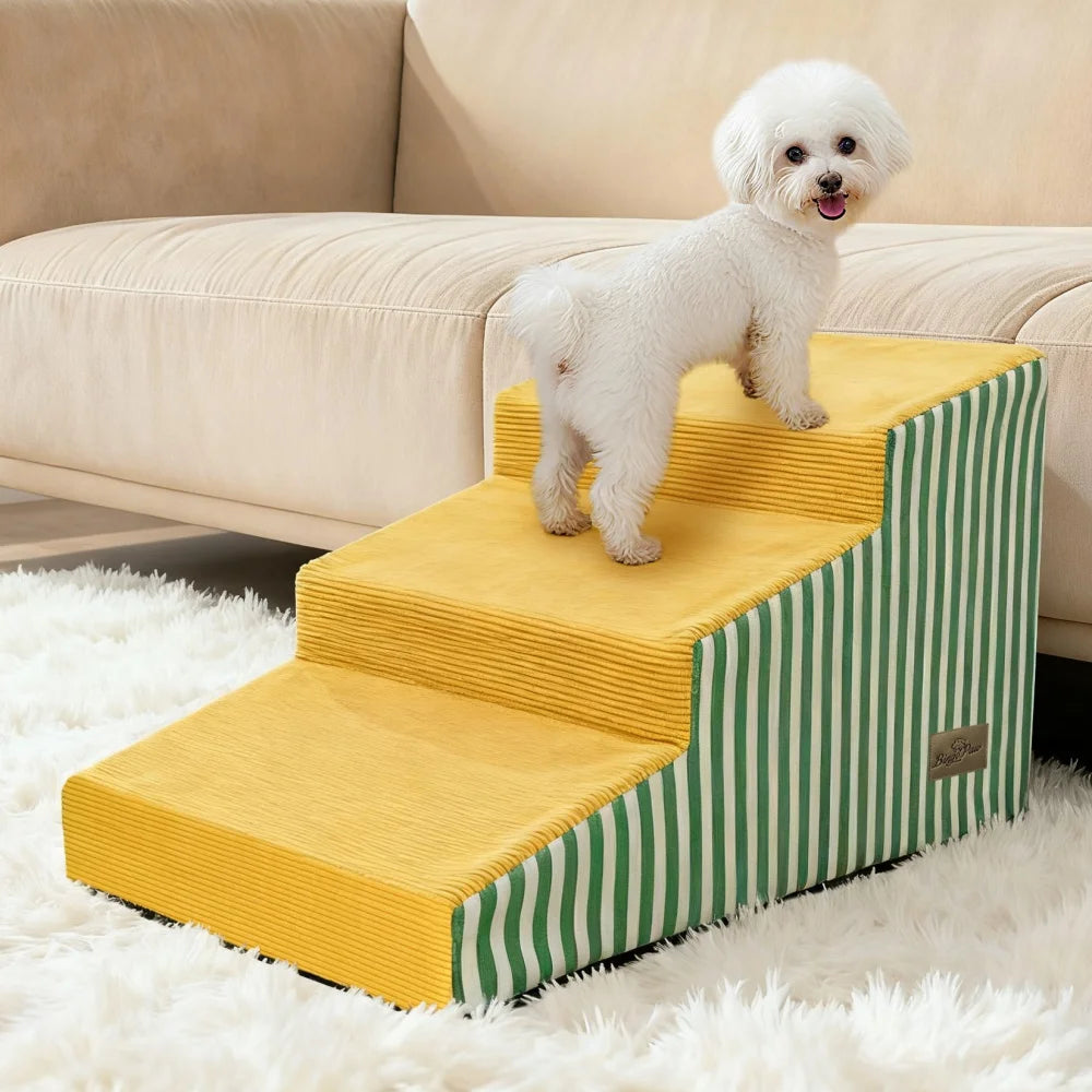 High Density Foam Dog Stairs With Washable Removable Cover