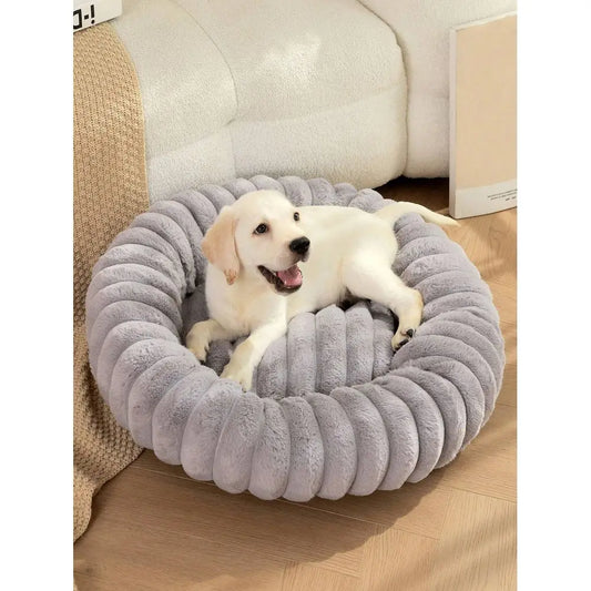 Cozy Plush Thick Dog Bed For Small To Large Pets And Comfort