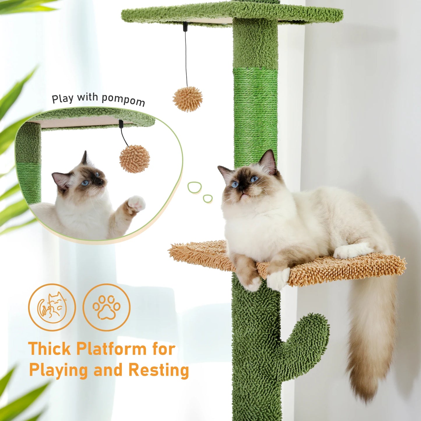 PAWZ Road Cat Tree Five Tier Tall Climbing Cat Tower