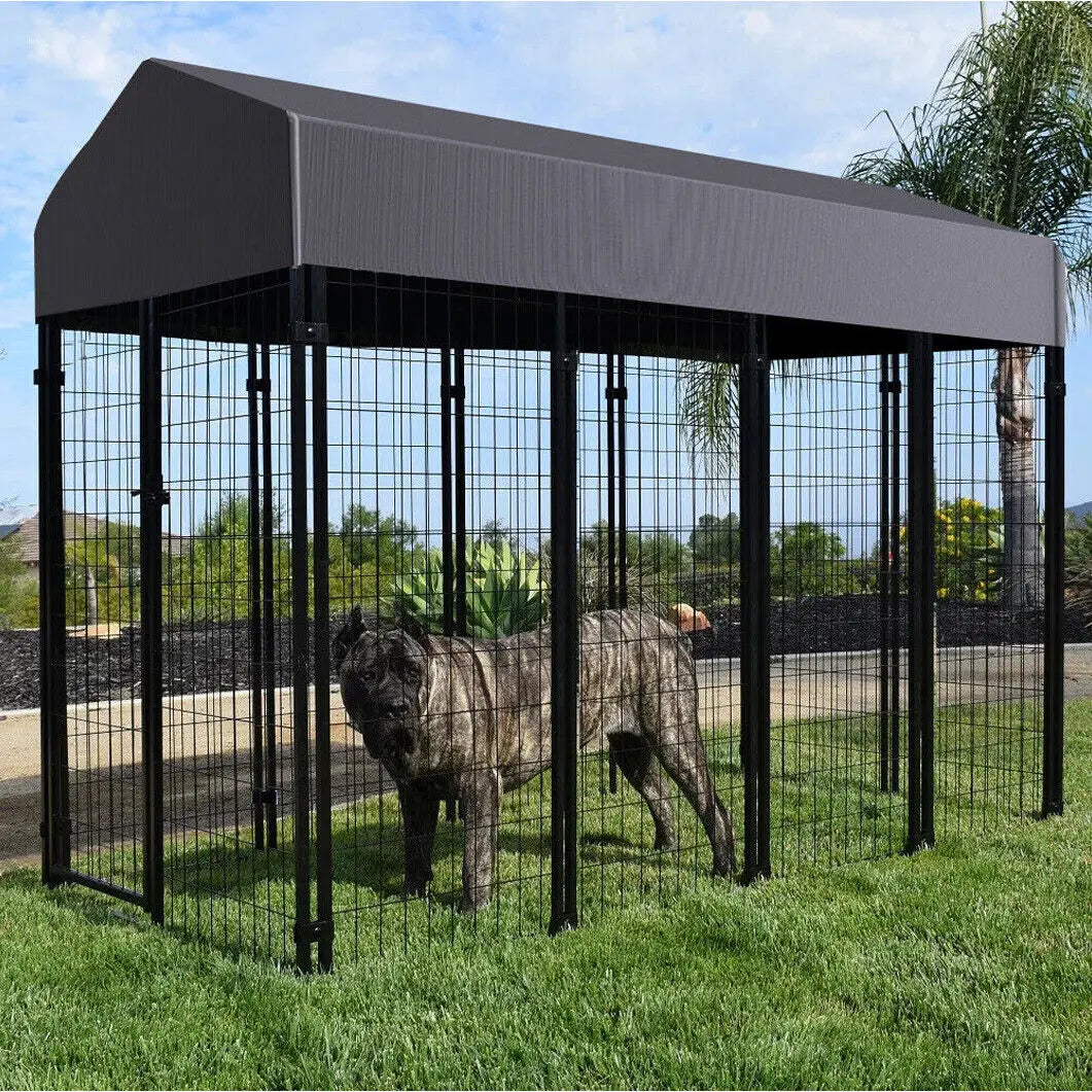 Oversize Dog Cage Outdoor Run Enclosure Playpen With Roof