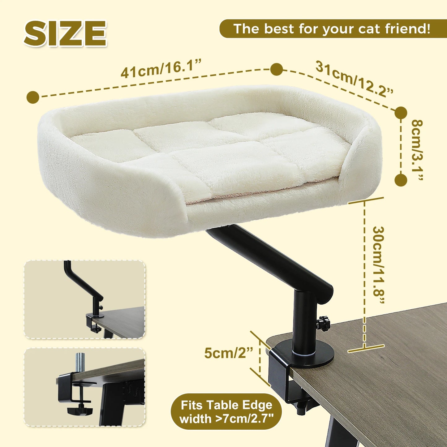 PAWZ Road Adjustable Rotatable Cat Desk Bed And Cat Hammock