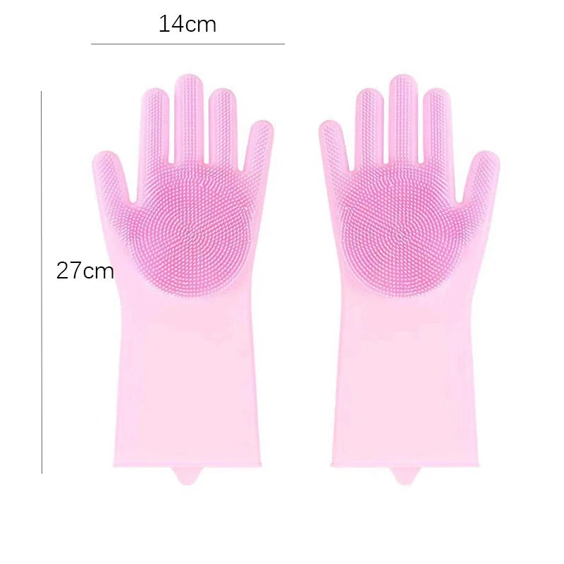 Pet Grooming Silicone Glove For Dogs And Cats Bath Scrubber