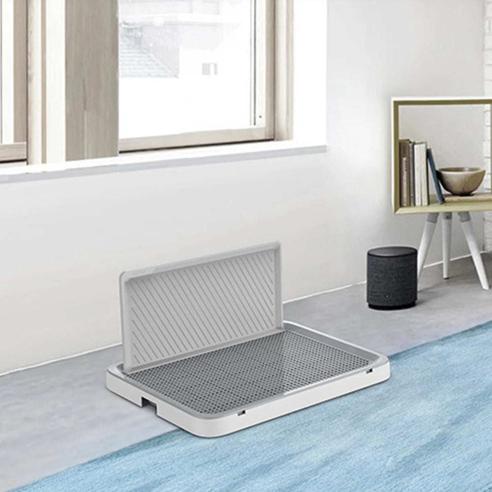 Alloet Dog Potty Tray With Pee Wall Pan Indoor Toilet