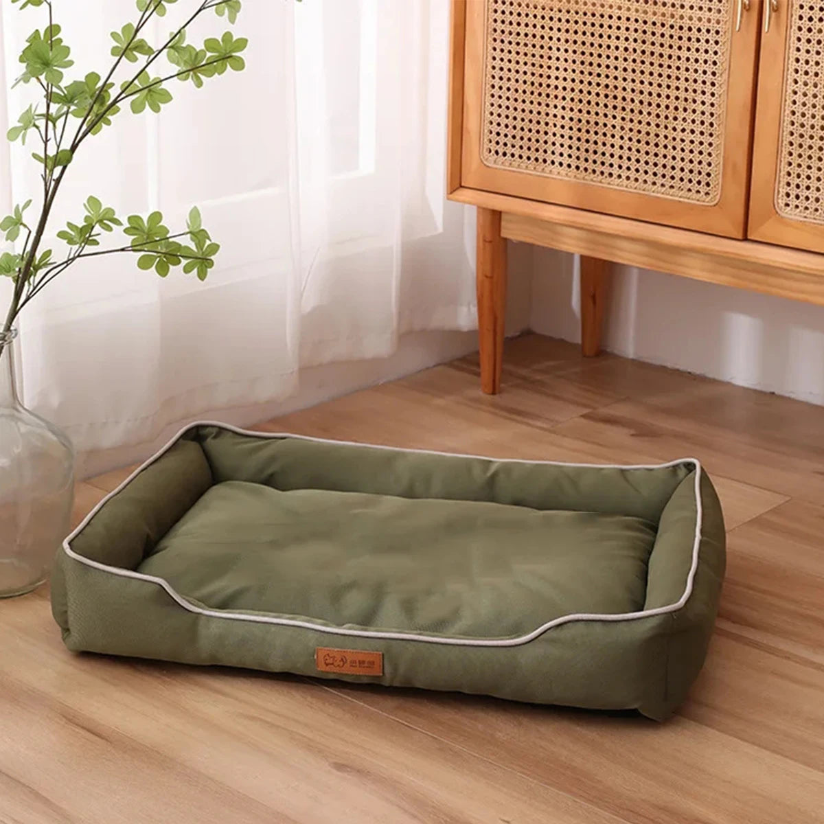 Four Season Square Dog Bed Sofa Style Cushion For Pets