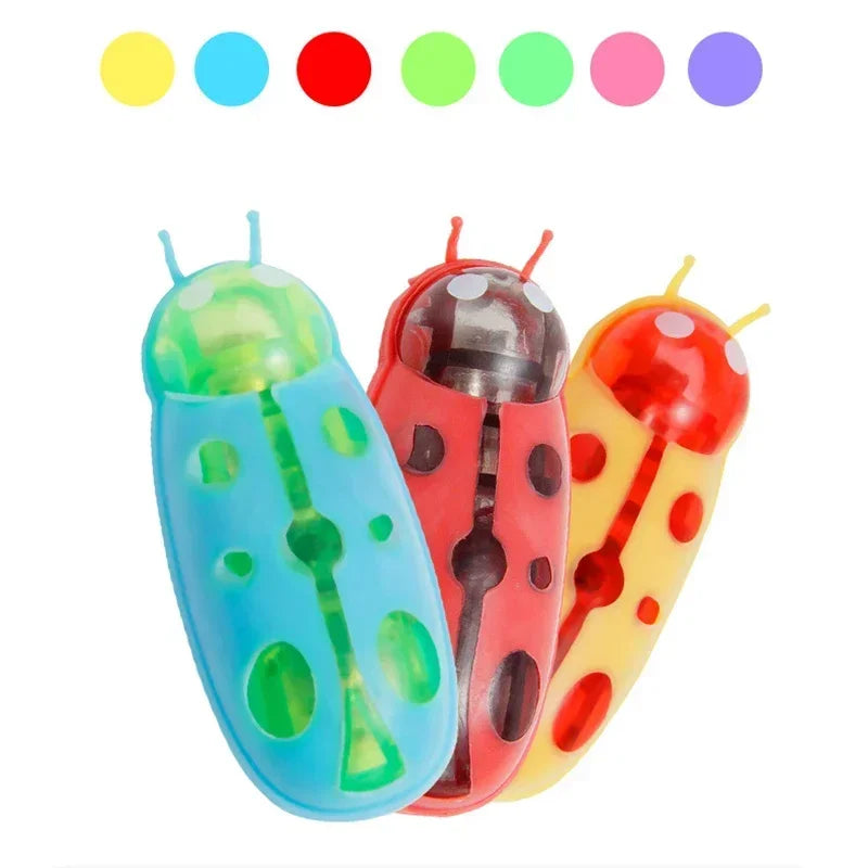 Mini Electric Ladybug Cat Toy Interactive Beetle Pet Plaything