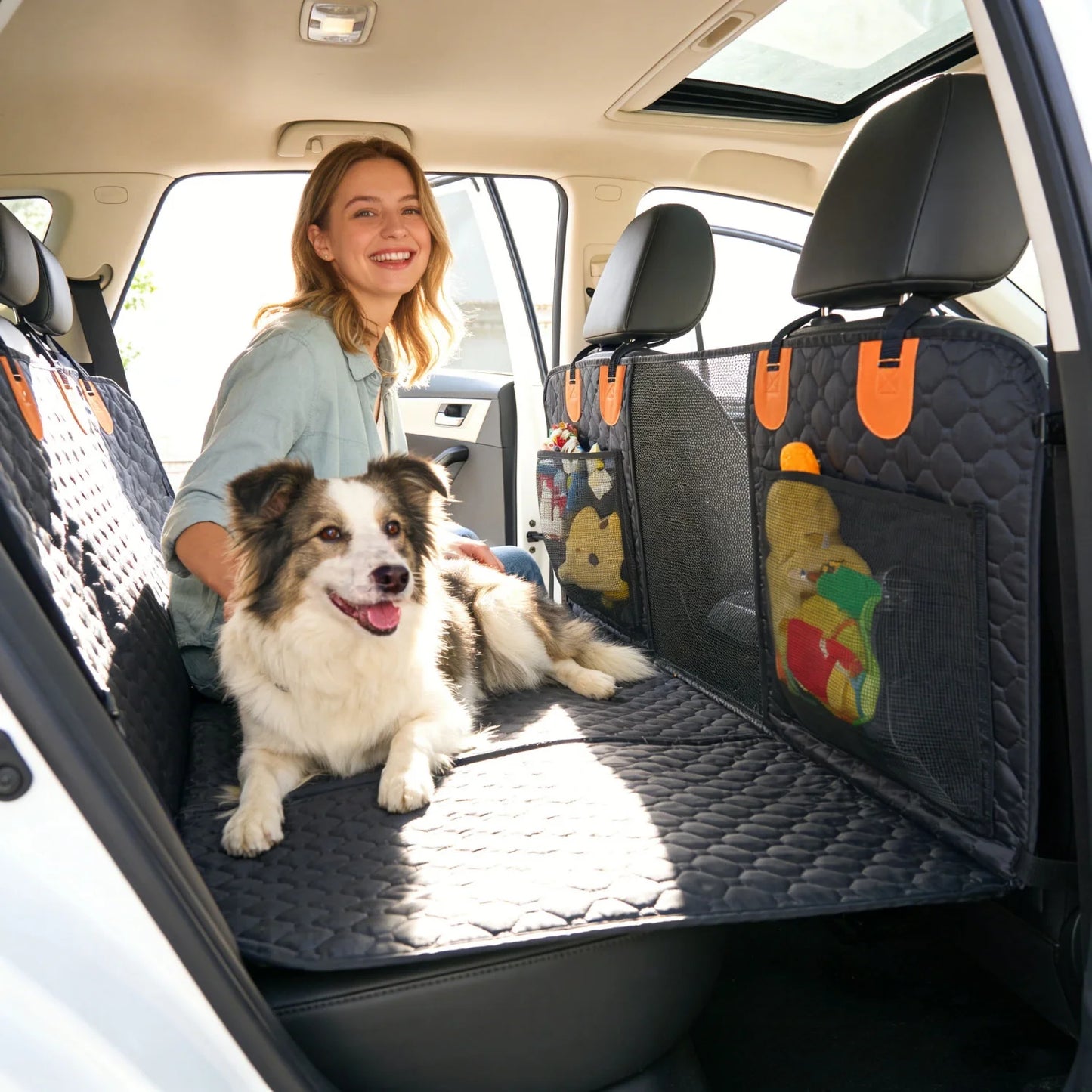 Bingopaw Waterproof Dog Car Seat Cover And Hammock Protector
