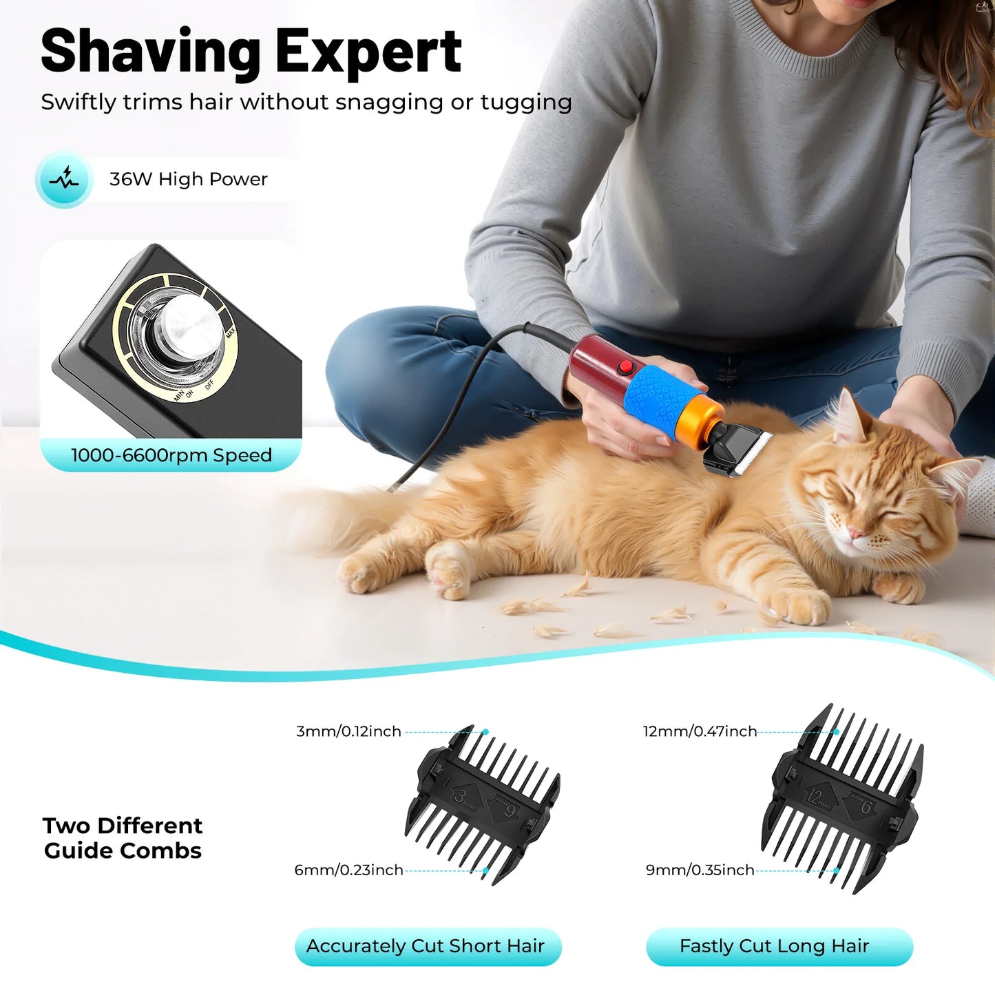 36W Variable Speed Low Noise Hair Clipper For Home Grooming