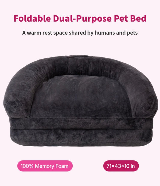 Extra Large Foldable Pet Bed For Dogs And Cats Comfort