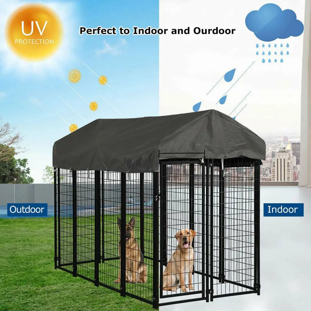 Oversize Dog Cage Outdoor Run Enclosure Playpen With Roof