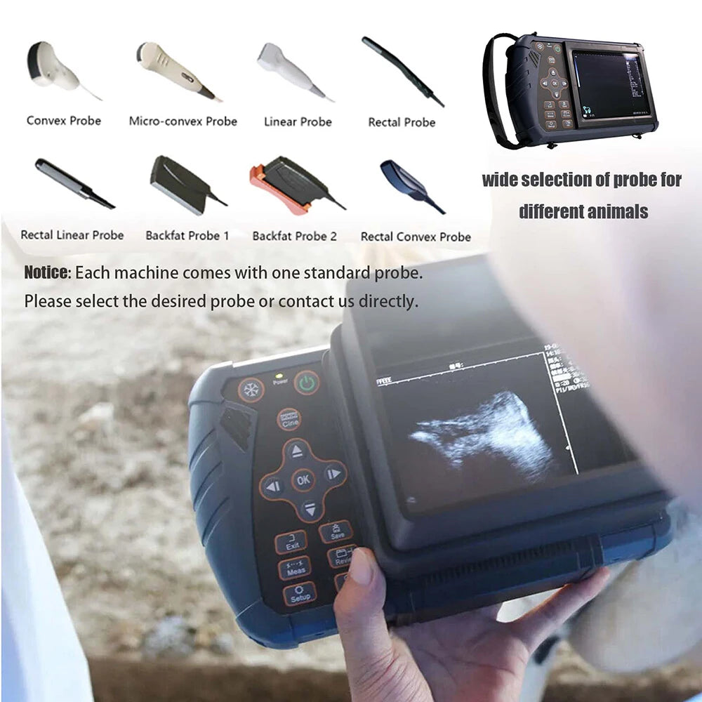 DAWEI Portable Veterinary Ultrasound Scanner B Ultra Pregnancy Machine