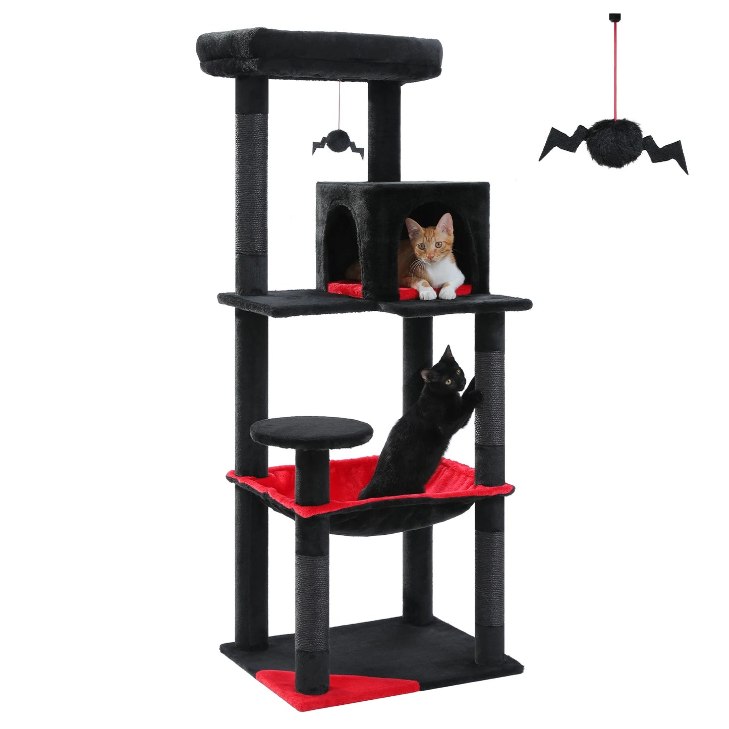 PAWZ Road Gothic Cat Tree Indoor Cats Tall Tower Hammock
