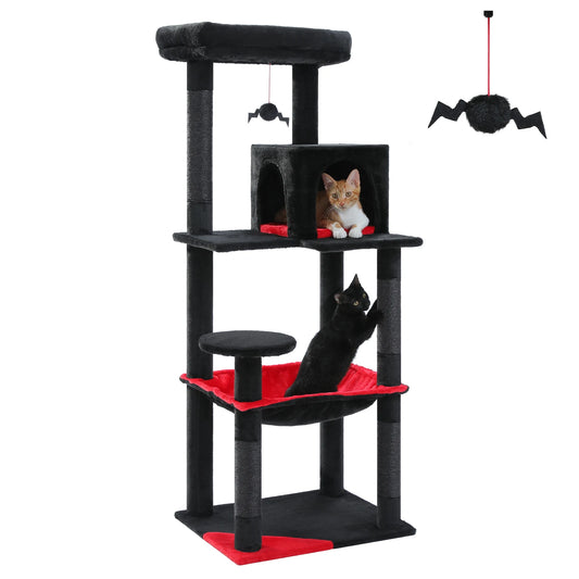 PAWZ Road Gothic Cat Tree Indoor Cats Tall Tower Hammock