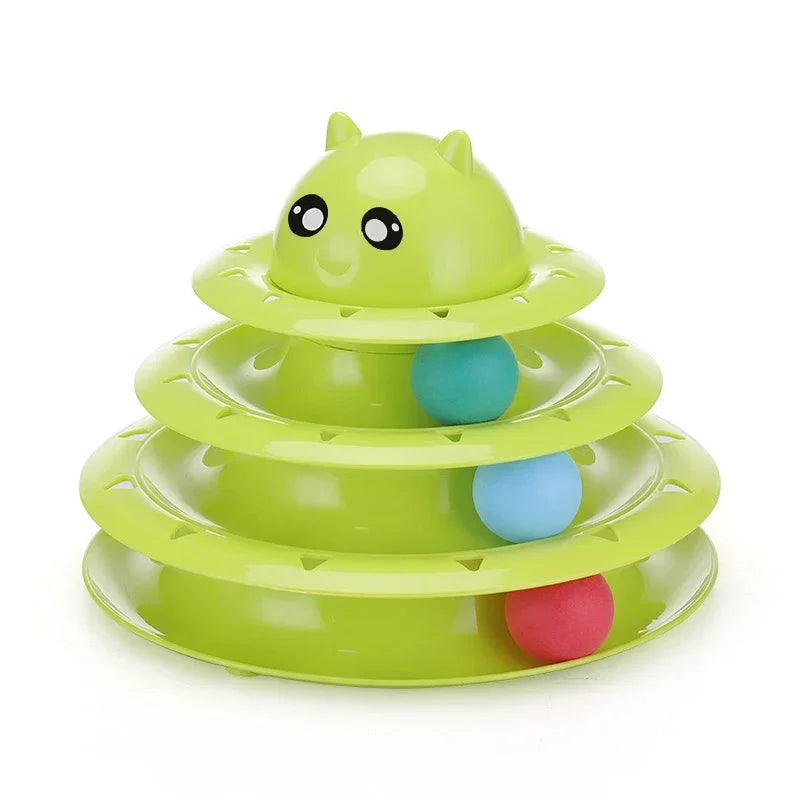 AEDG Interactive Cat Toy Tower For Pets Fun Cat Accessories