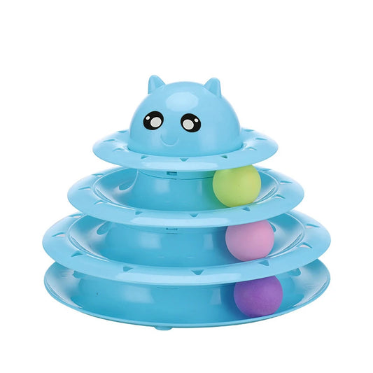 AEDG Interactive Cat Toy Tower For Pets Fun Cat Accessories