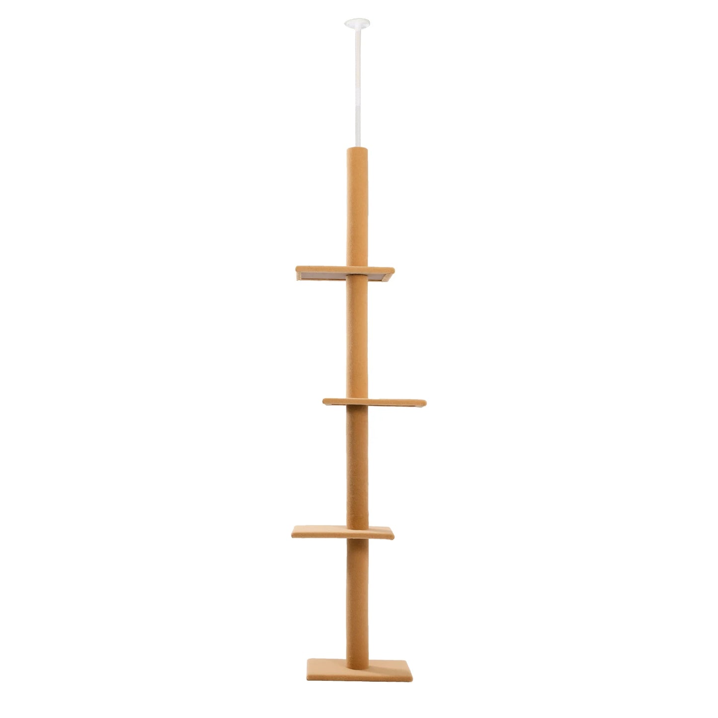 Pequlti Adjustable Height Cat Tree Indoor Tower With Scratching Posts
