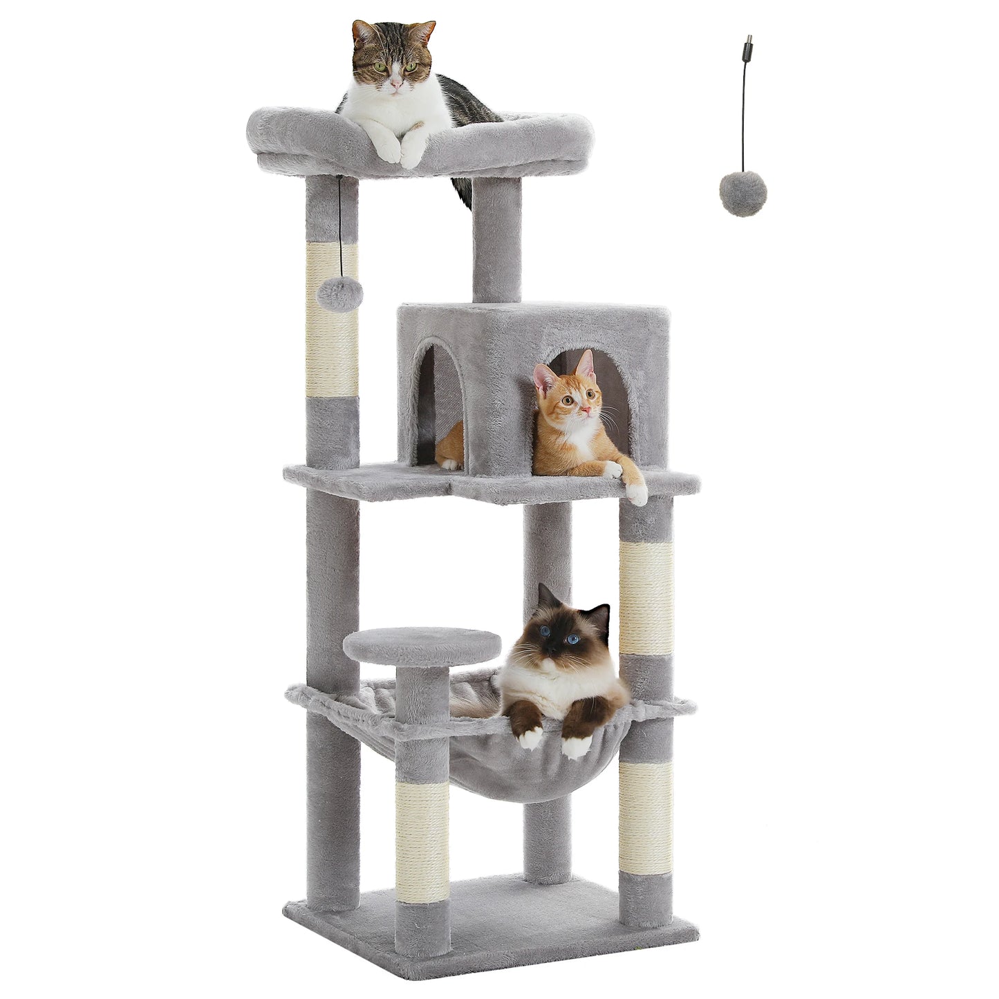 Petepela Cat Tree Indoor 5-Level Tower With Metal Frame