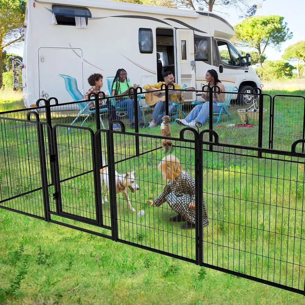 Heavy Duty Metal Dog Playpen Panels Outdoor Pet Enclosure