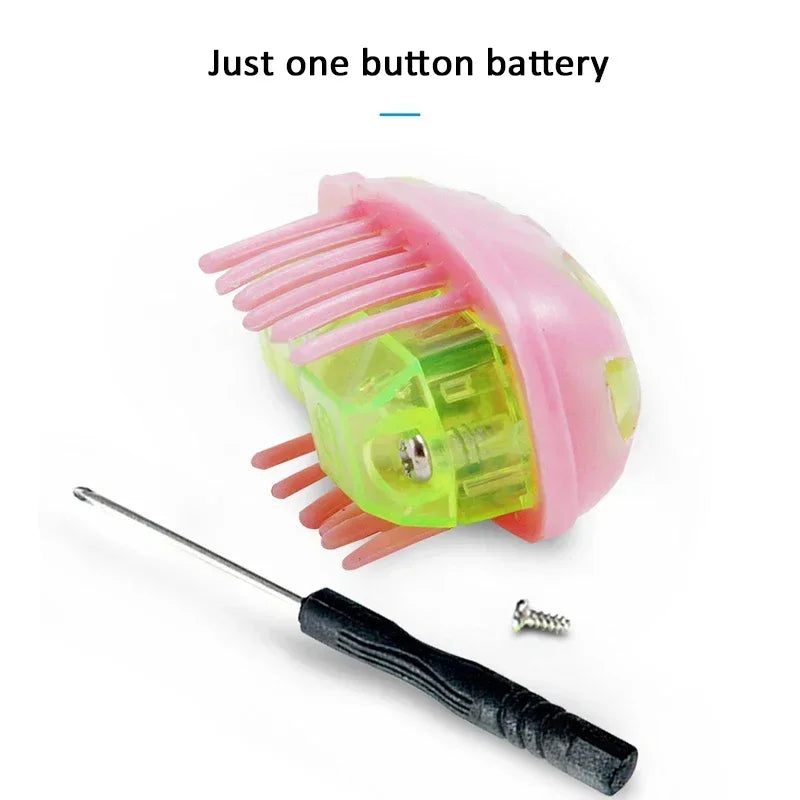 Mini Electric Ladybug Cat Toy Interactive Beetle Pet Plaything