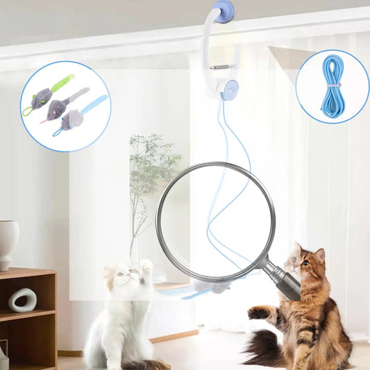 Shunmaii Teaser Electronic Self-Play Cat Toy With Catnip Mice