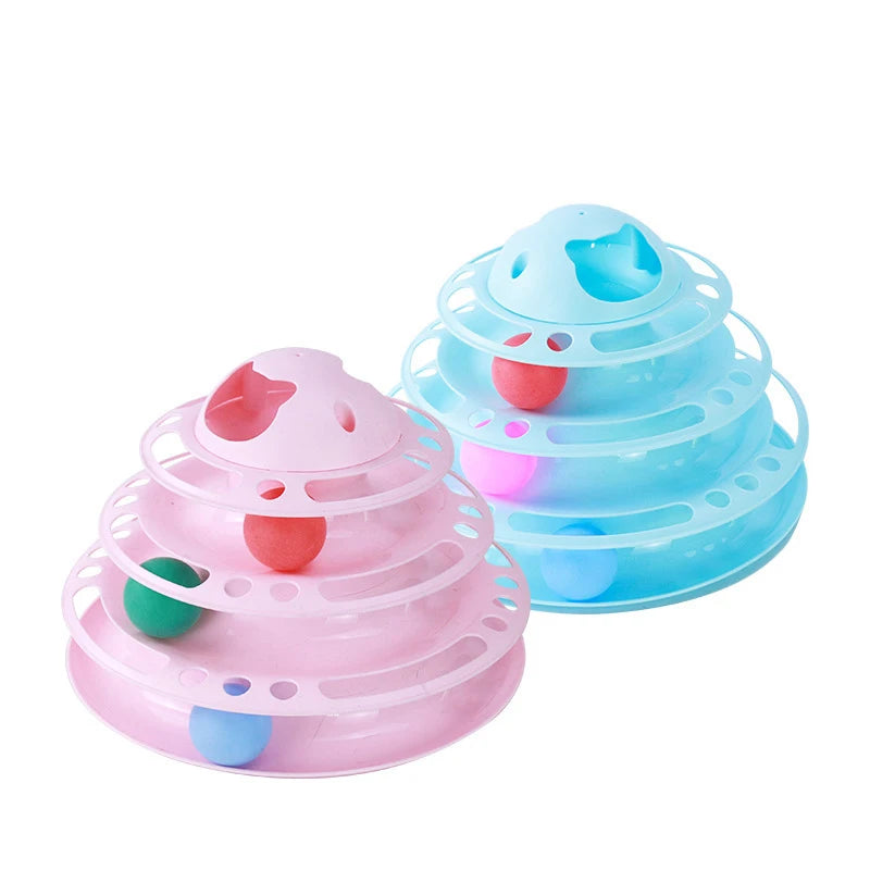 AEDG Interactive Cat Toy Tower For Pets Fun Cat Accessories