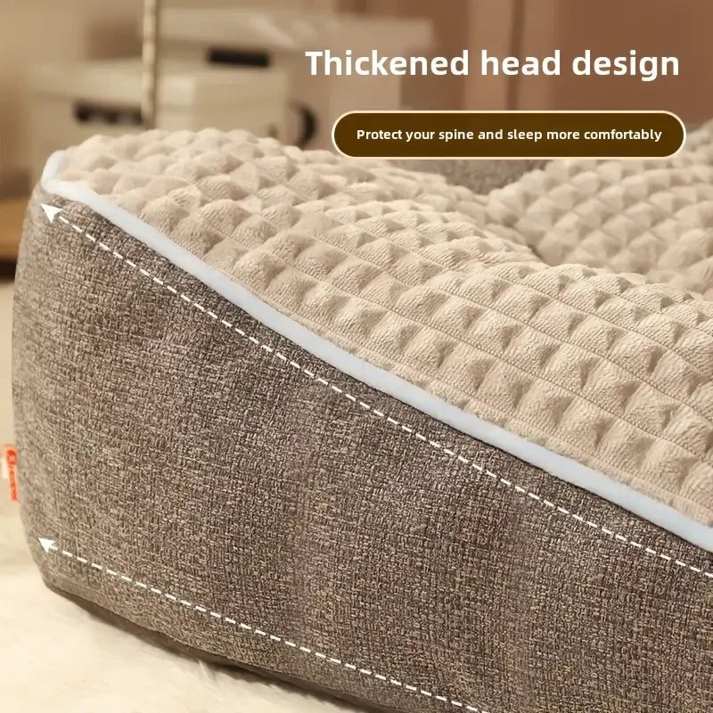 Extra Thick Orthopedic Dog Bed For Large Dogs Kennel Cushion