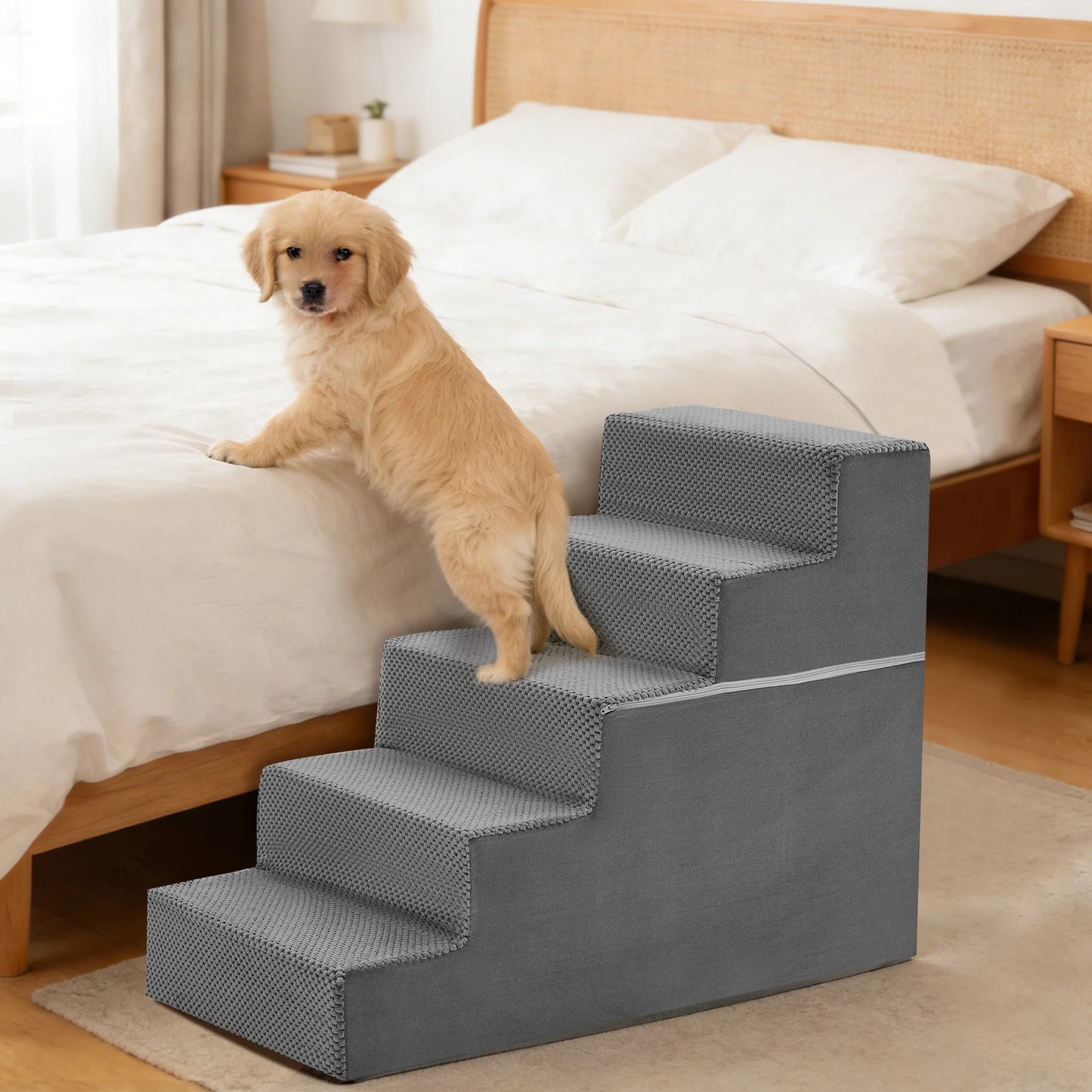 Foam Dog Steps Ramp For Small Dogs Non Slip Indoor