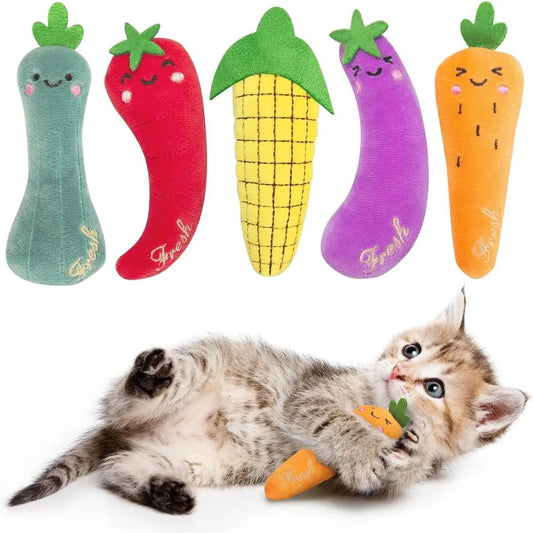 Catnip Plush Cat Toys 5 Pack Natural Silvervine Indoor Cats