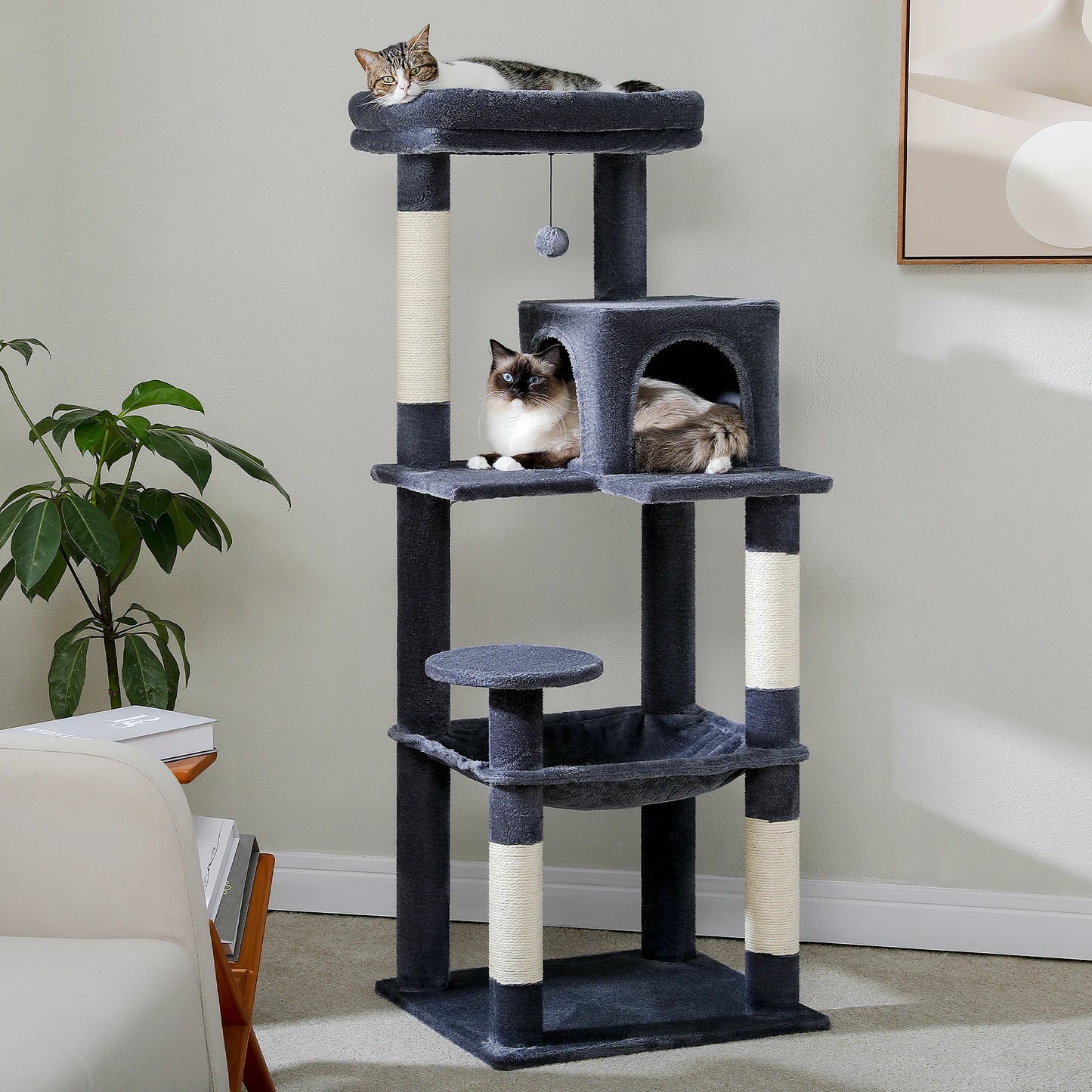 PAWZ Road Cat Tree Five Level Indoor Tower Cozy Condo