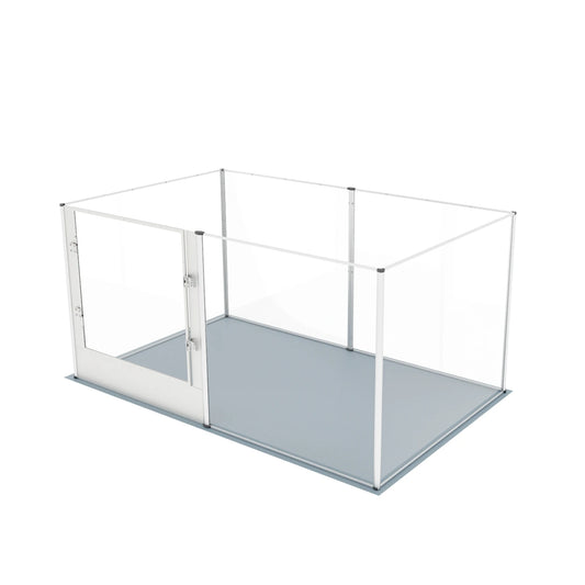 BINGOPAW Large Acrylic Dog Playpen Fence 6 Panels Heavy Duty