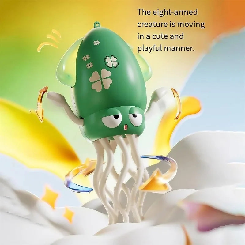 CONUSEA Electric Dance Octopus Toy With LED Lights USB Rechargeable