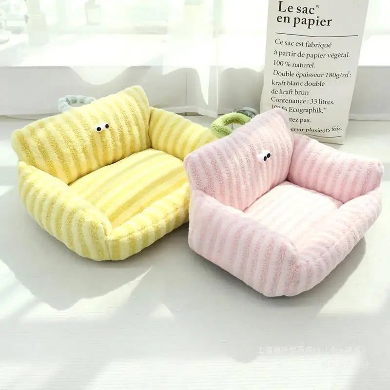 Winter Warm Cat Nest Bed For Small Dogs Kennel Cushion