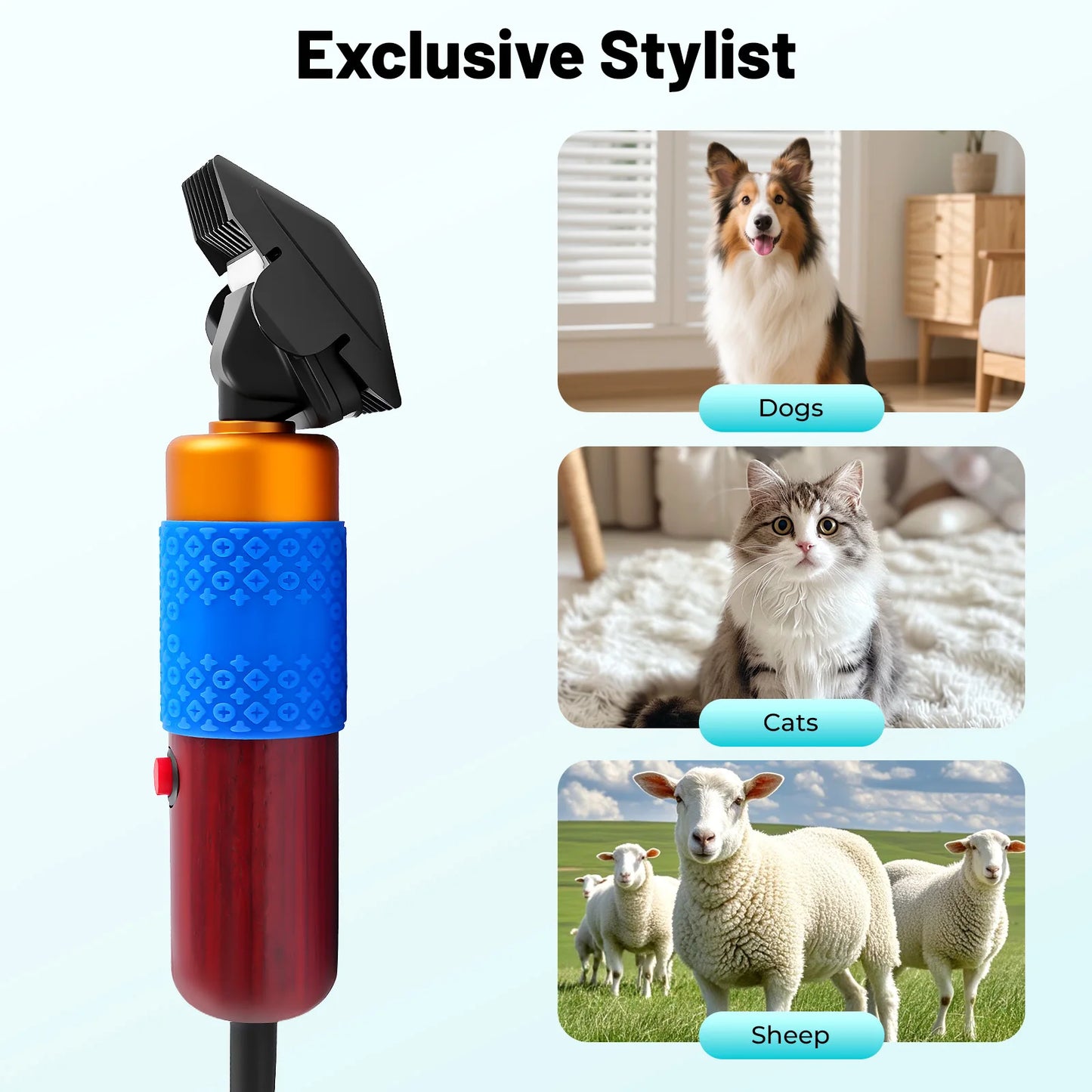 36W Variable Speed Low Noise Hair Clipper For Home Grooming