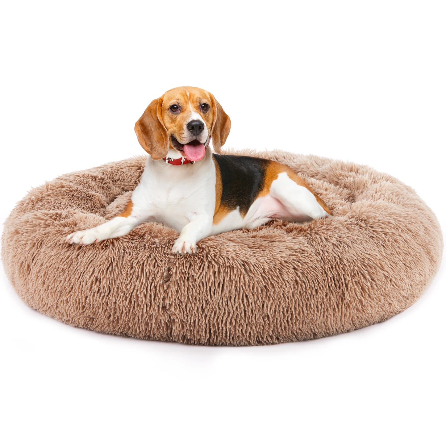 JHK Calming Dog Bed For Home Use Washable Plush Comfort