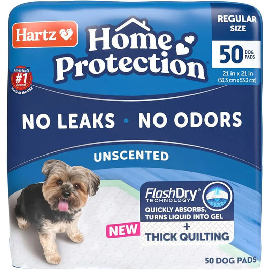 Super Absorbent Odor Eliminating No Leaks Dog Pads 50 Count