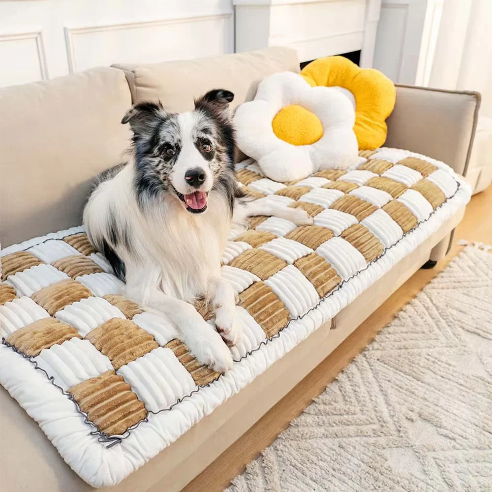 Waterproof Plush Dog Bed Mat For Car Seat And Sofa