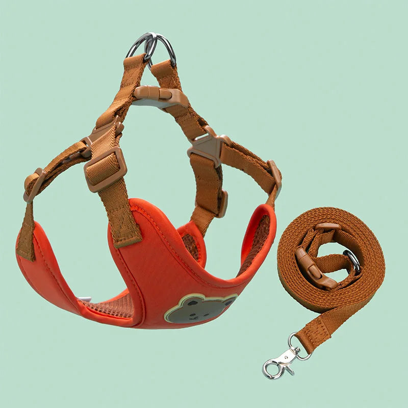 Caiban Breathable Dog Harness And Leash Set For All Breeds