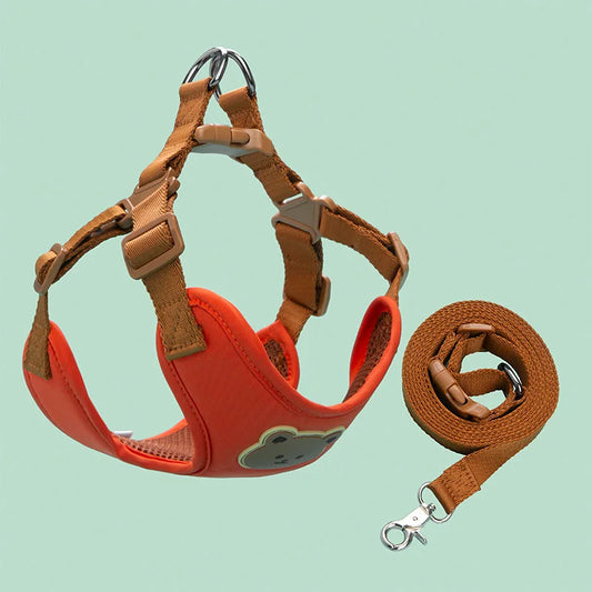 Caiban Breathable Dog Harness And Leash Set For All Breeds