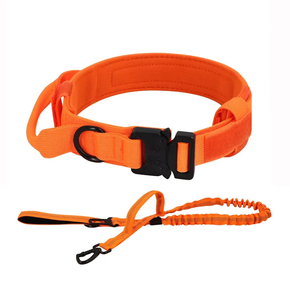 Adjustable Tactical Dog Training Collar And Leash Set Quick Release